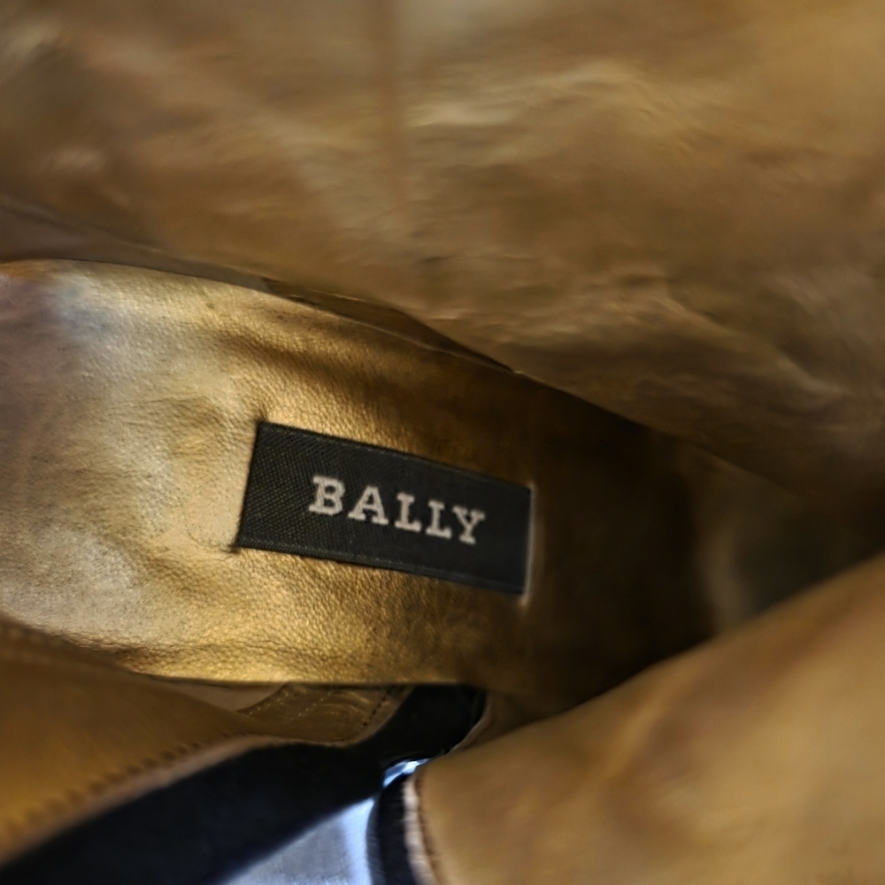 BALLY CHIEUTI LADIES BRONZE MID CALF BOOTS SIZE 5.5 LIKE NEW CONDITION - Picture 12 of 14